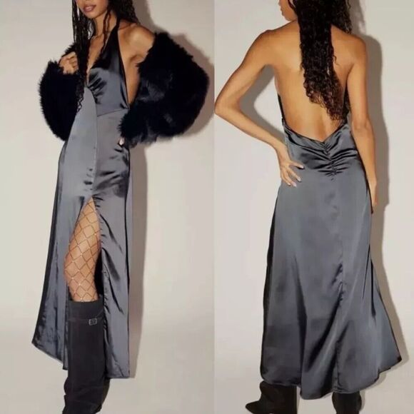 Free People Dresses & Skirts - $250 NWT Free People Women's Dance 'Till Dawn Party Slip Dress Black Sz M NEW